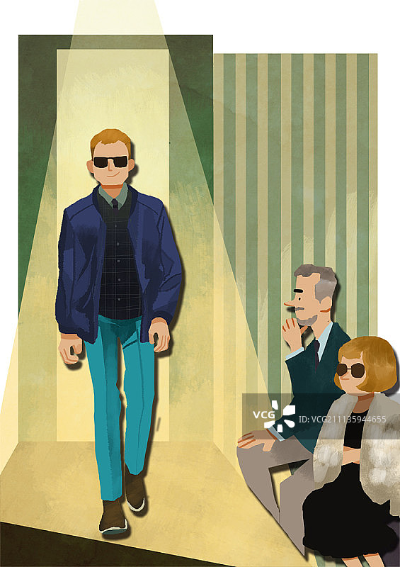 时装秀上的人们图片素材