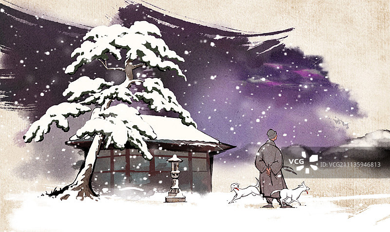 佛教与僧侣插画图片素材