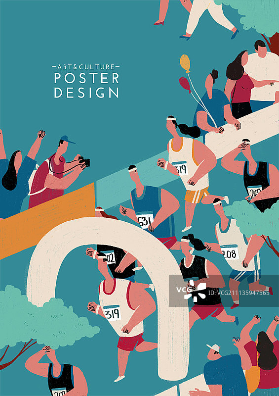 扁平卡通风格的艺术文化概念插画图片素材