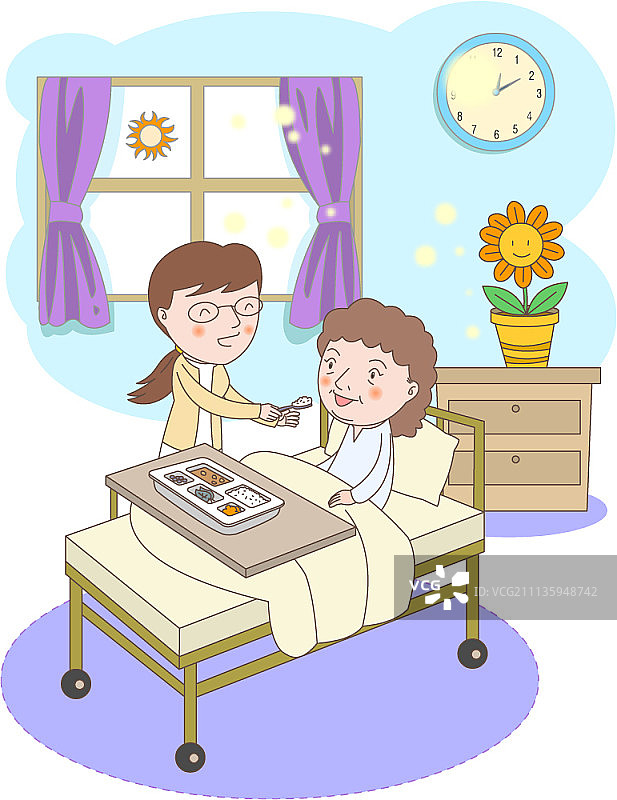 年长的女人矢量插画图片素材