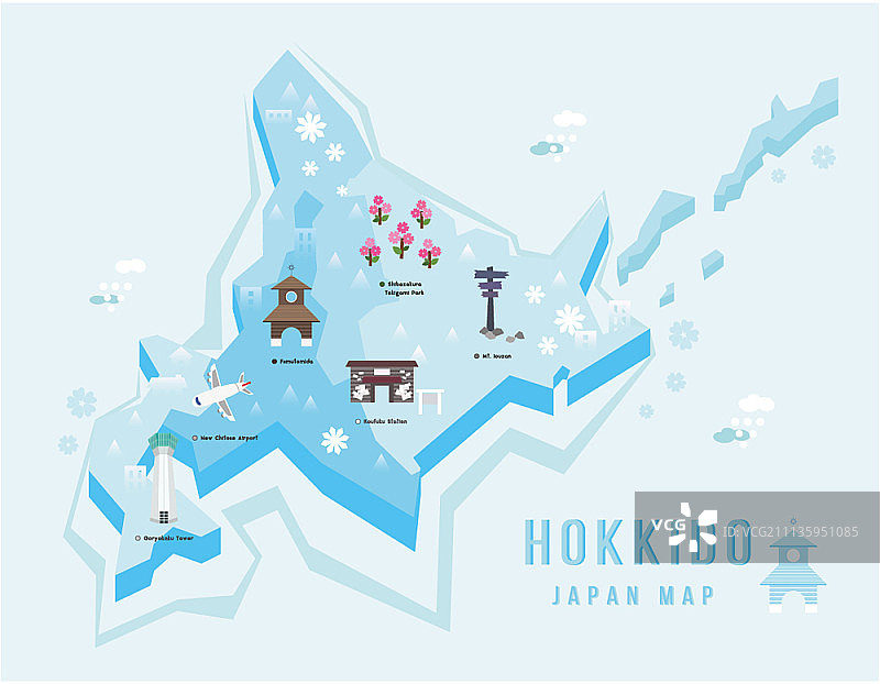 日本的县图片素材