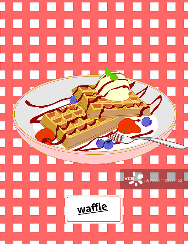 带图案背景上的甜点图片素材