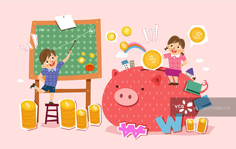 金融主题矢量图图片素材