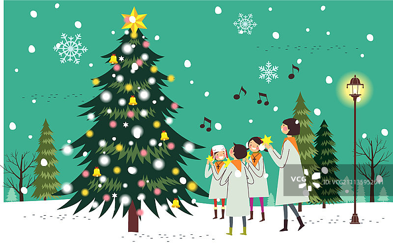 冬季矢量插画图片素材