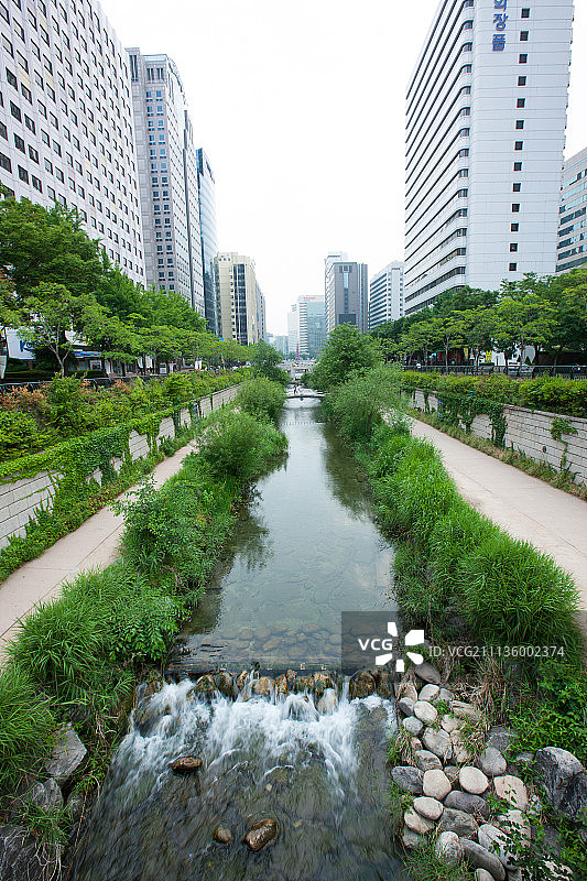 首尔清溪川图片素材