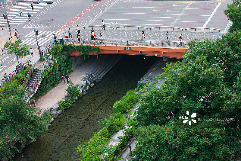 首尔清溪川图片素材