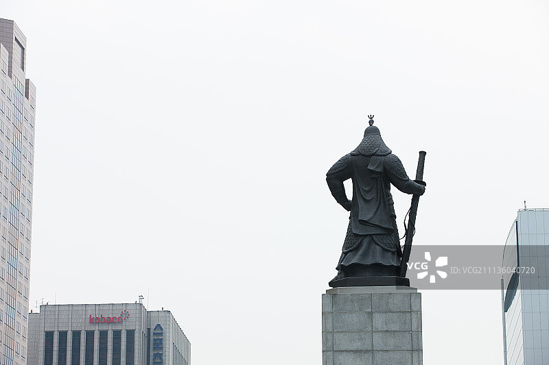 光化门李舜臣雕像图片素材