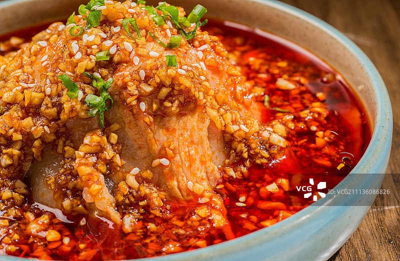 蒜泥白肉图片素材