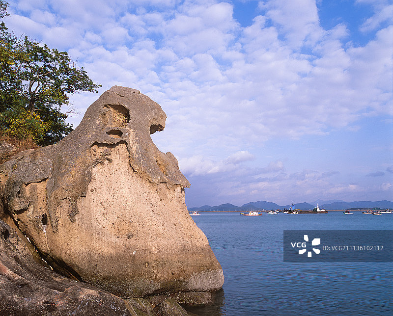 笠岩（韩国天然纪念物500号）图片素材