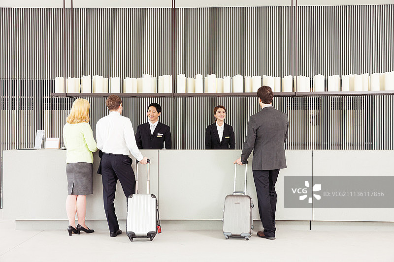 酒店经理和客人图片素材