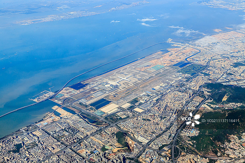 深圳机场航拍图片素材