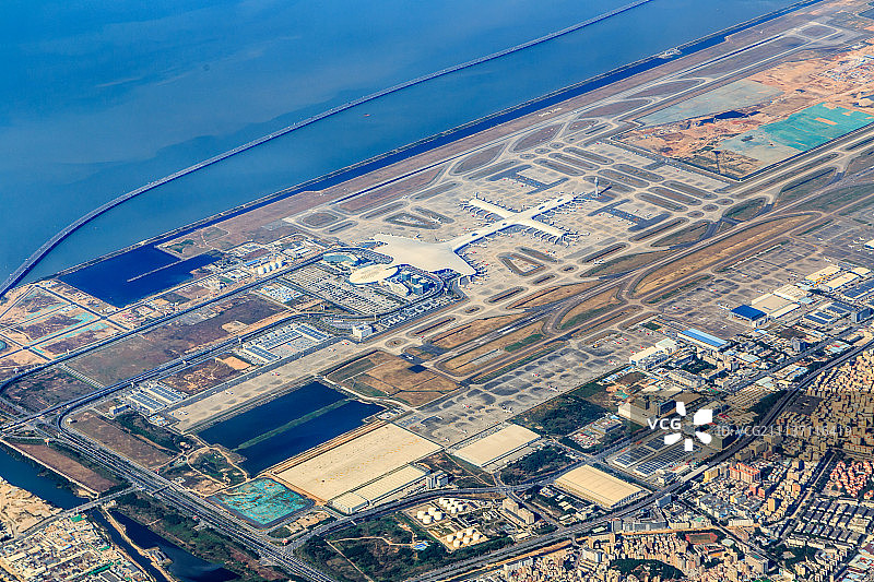 深圳机场航拍图片素材