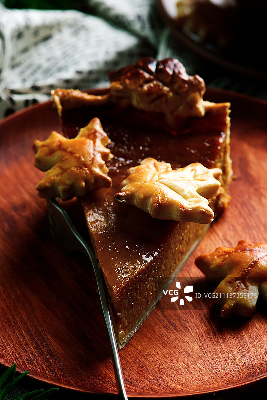 乡村风南瓜派特写图片素材