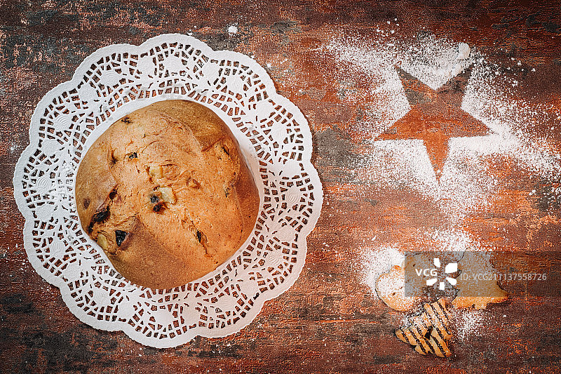 意大利圣诞面包图片素材