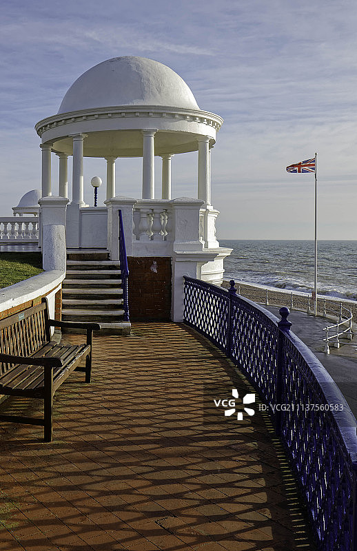 英国东萨塞克斯郡贝克斯希尔：柱廊图片素材