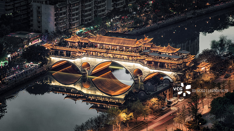 成都安顺桥图片素材