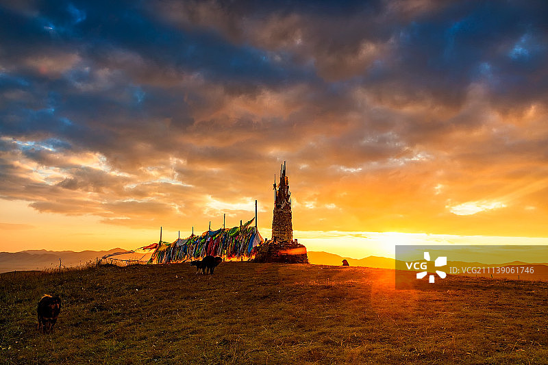 唐克草原风光图片素材