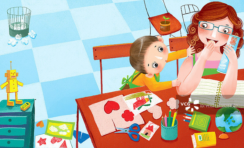 图画书故事系列-百变妈妈3图片素材