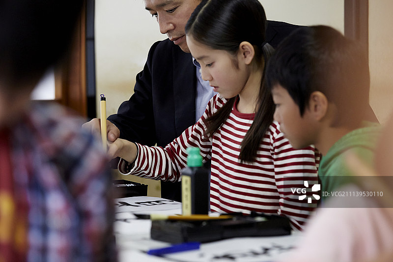 书法教室人图片素材