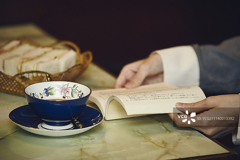 咖啡店里的顾客图片素材