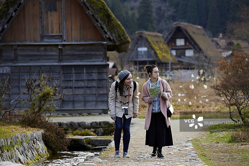 白川乡旅游观光图片素材