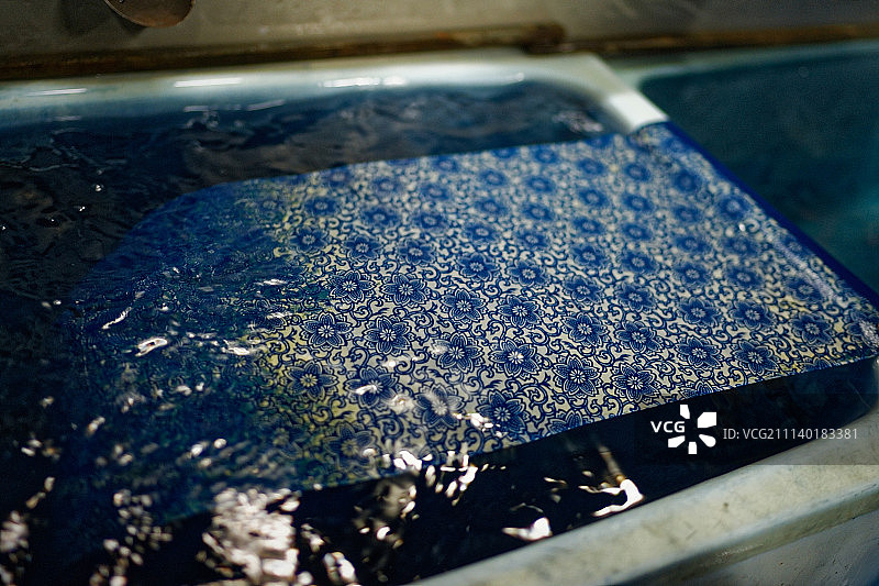 靛蓝色染料图片素材