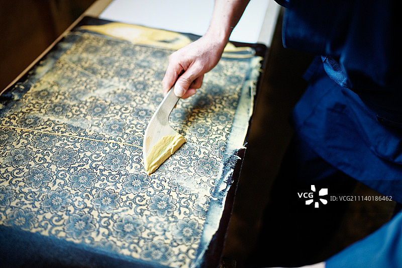 靛蓝色染料图片素材