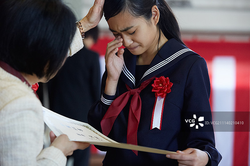 少女毕业典礼图片素材
