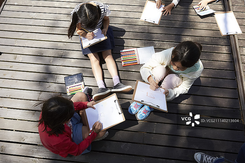 小学生 女孩 少女图片素材