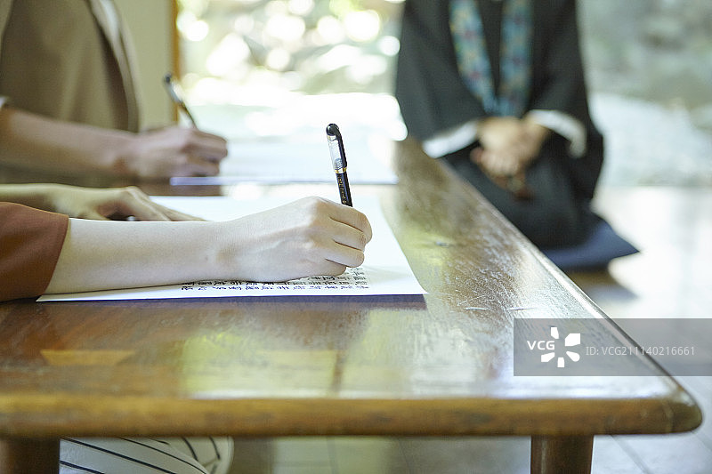 抄写佛经 主教 佛寺主持图片素材