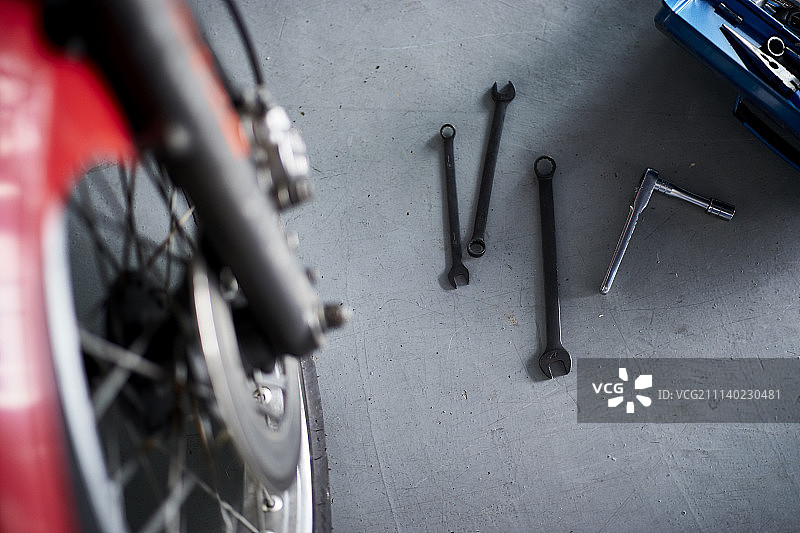 自行车修理图片素材