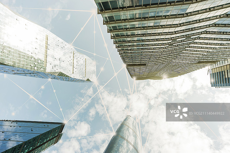 广州城市数据概念图片素材