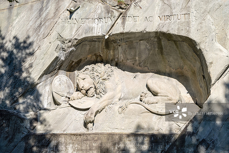 卢塞恩狮子纪念碑图片素材