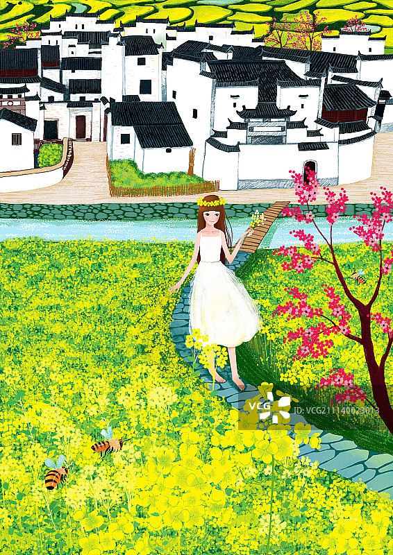 梦里老家流连忘返图片素材