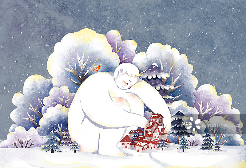 下雪了图片素材