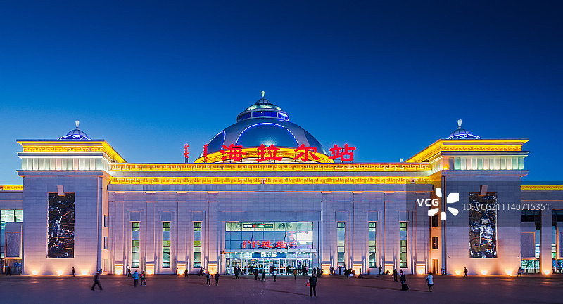 呼伦贝尔海拉尔火车站图片素材