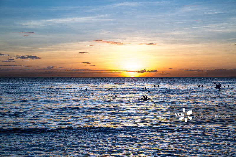 日落风帆图片素材