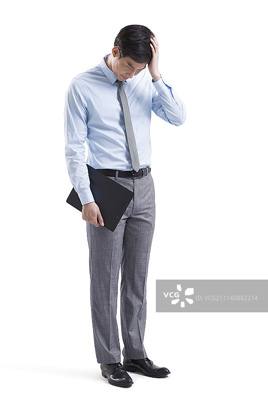苦恼的商务男士图片素材