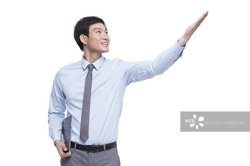 自信的年轻商务男士图片素材