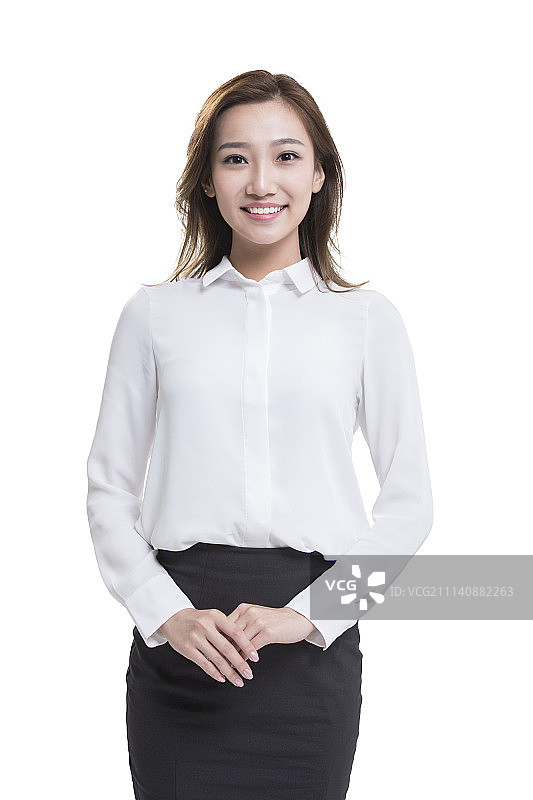 自信的年轻商务女士肖像图片素材