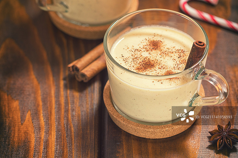 肉桂蛋奶酒图片素材