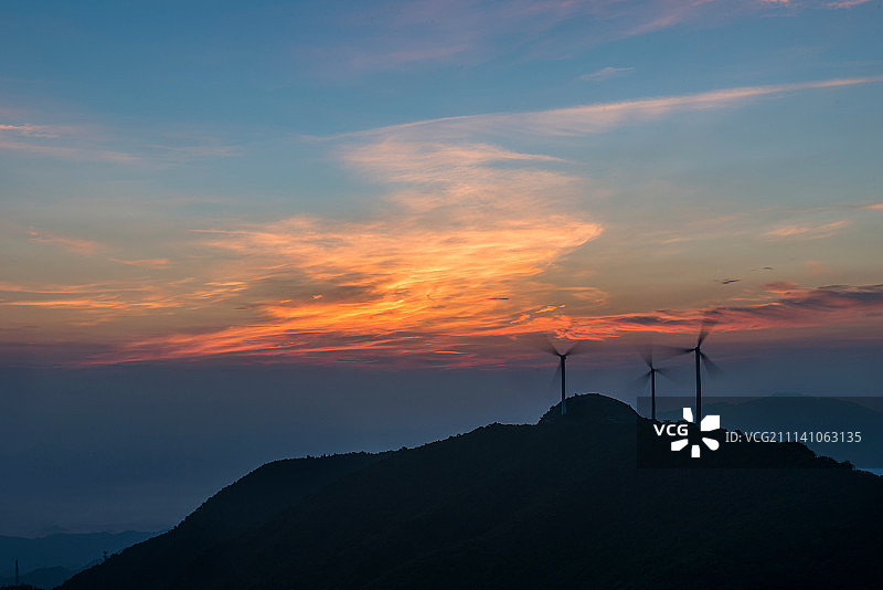 湖北省九宫山云海图片素材