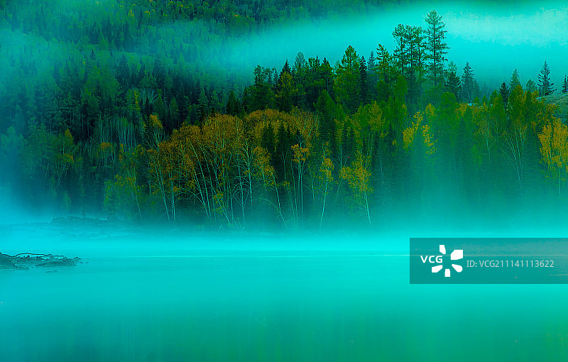 新疆喀纳斯风光图片素材