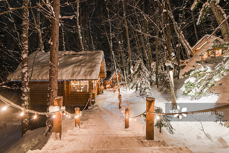 北海道富良野精灵露台图片素材