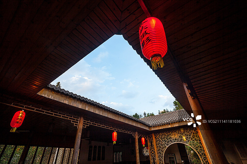 浙江诸葛八卦村风光图片素材