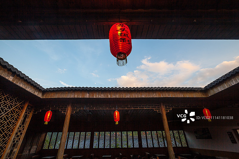 浙江诸葛八卦村风光图片素材