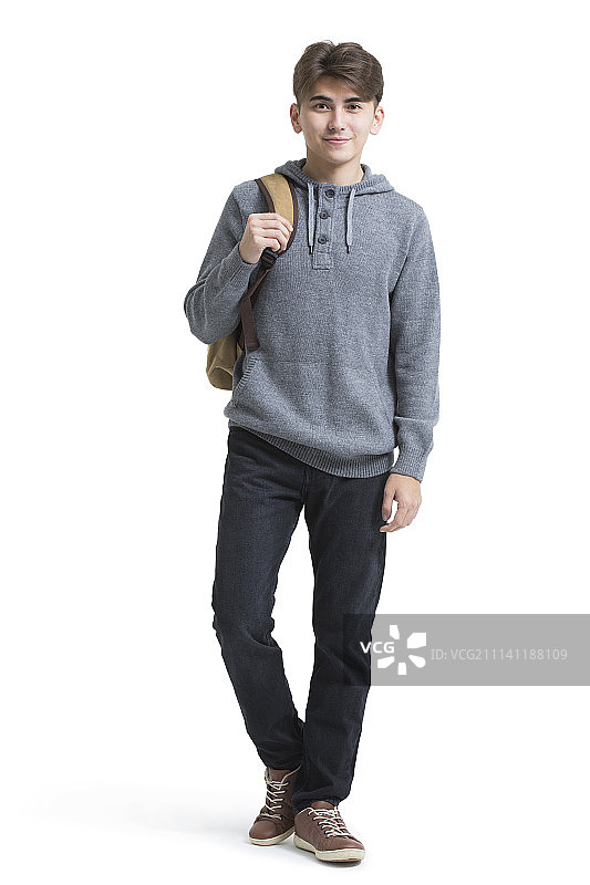 男大学生肖像图片素材