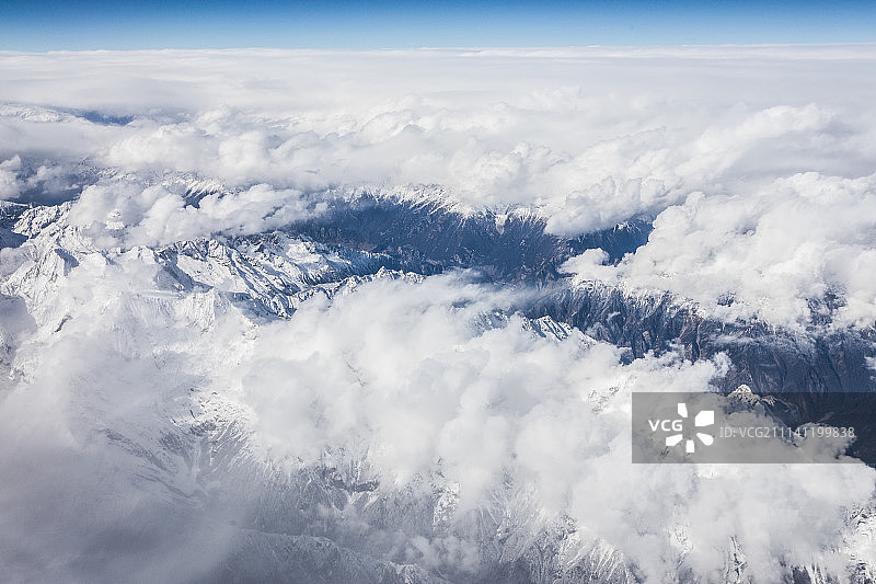 飞越贡嘎图片素材