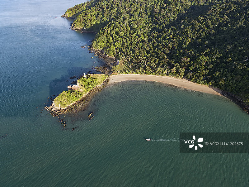 泰国兰塔岛国家公园航拍视角高清图图片素材