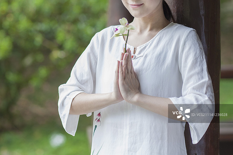 女性,花图片素材